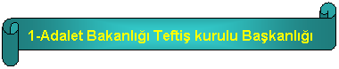 Yatay Kaydrma: 1-Adalet Bakanl Tefti kurulu Bakanl
