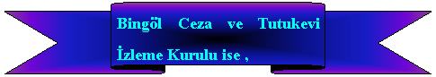 Yukar erit: Bingl Ceza ve Tutukevi zleme Kurulu ise ,
 
